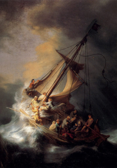 La tormenta en el mar de Galilea