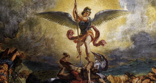 The Devil is real, spiritualism, St. Michael the Archangel defeating Satan