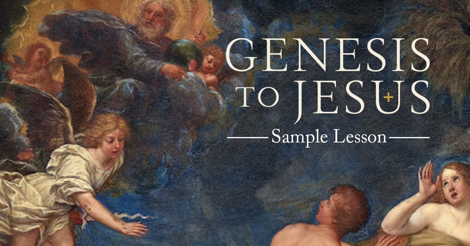 Genesis to Jesus, creation, seventh day, salvation history, matthew leonard