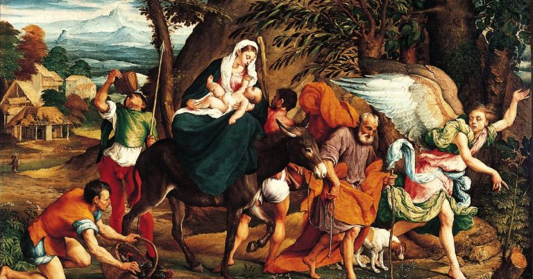 The Holy Family, flight into Egypt, learning from the holy family