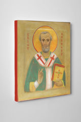 St. Ambrose Icon Canvas