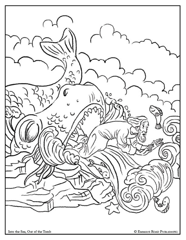 Into the Sea Out of the Tomb Coloring Page