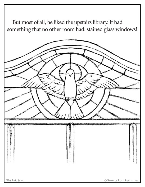 The Attic Saint Coloring Page