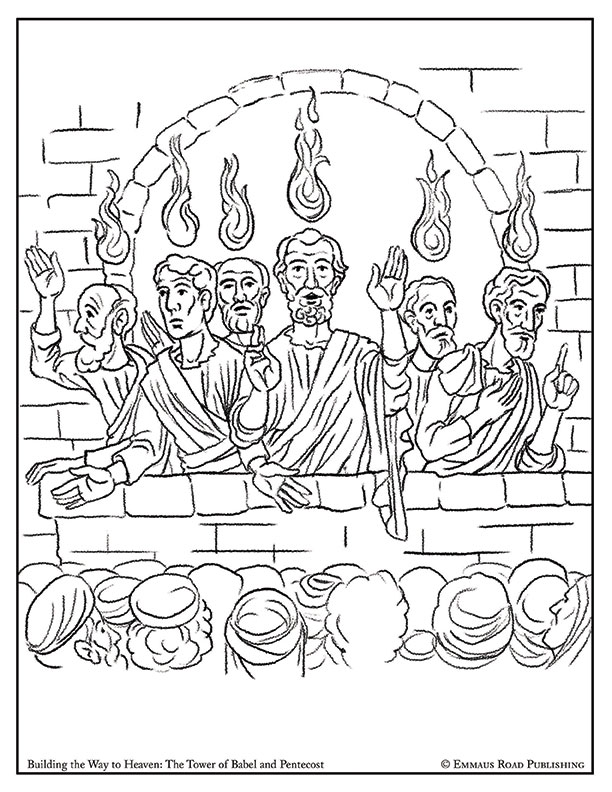 Building the Way to Heaven Coloring Page
