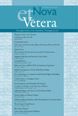 Nova et Vetera 21.1 Cover