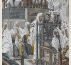 Jesus Unrolls the Book in the Synagogue